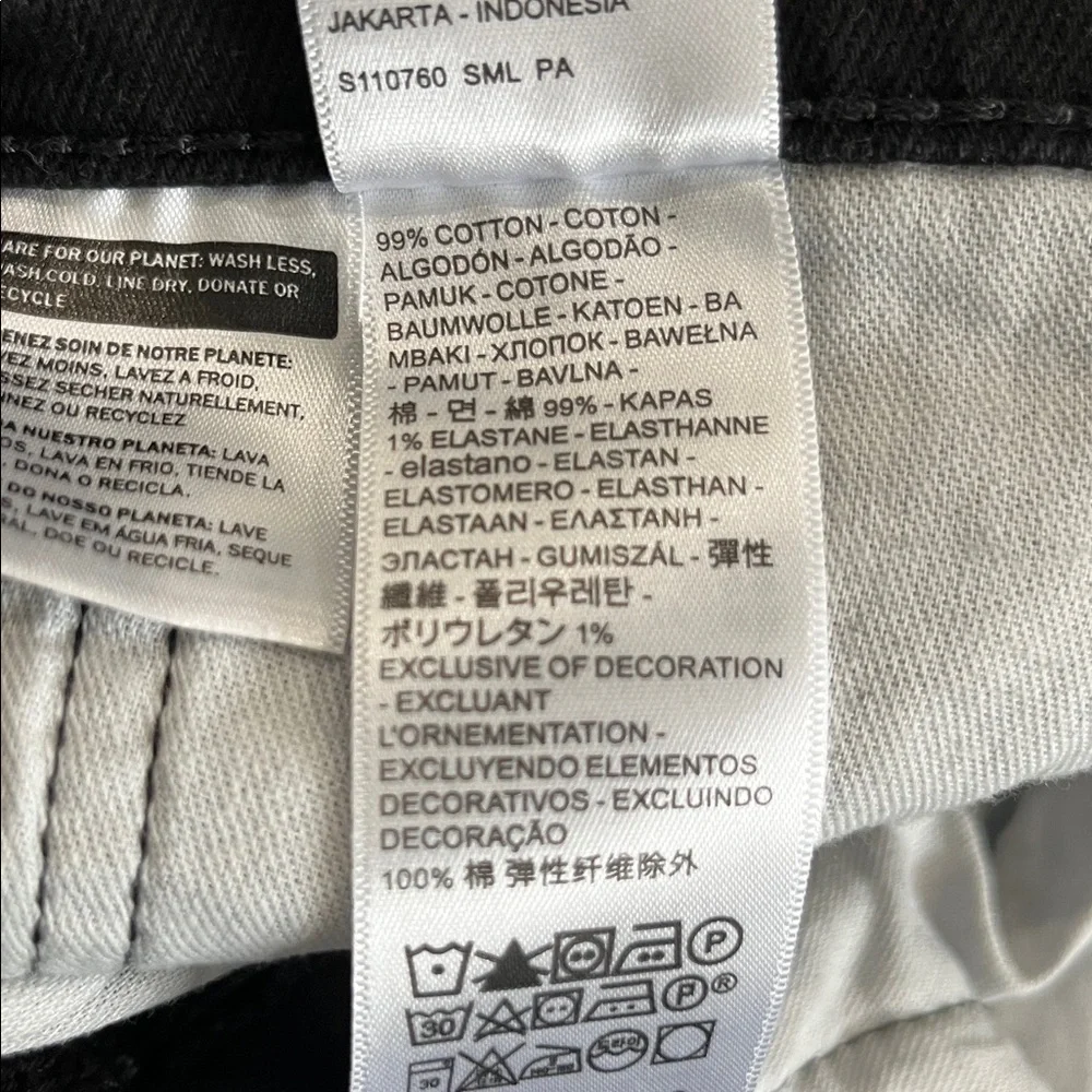 Levi’s 511 Slim Fit Black Jeans Men 36x34 Stretch Denim Black 04511-5382‎ Modern